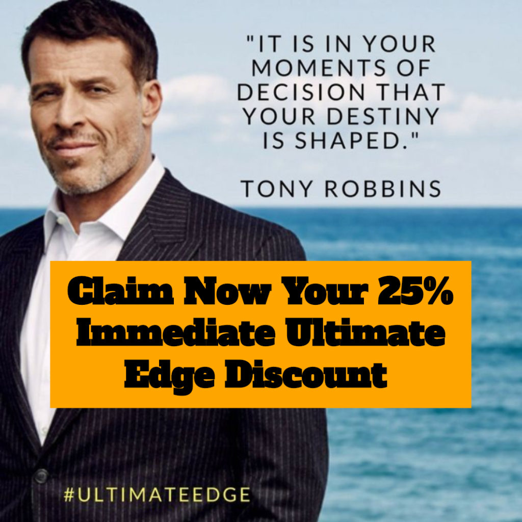 Tony Robbins Ultimate Edge 25% discount