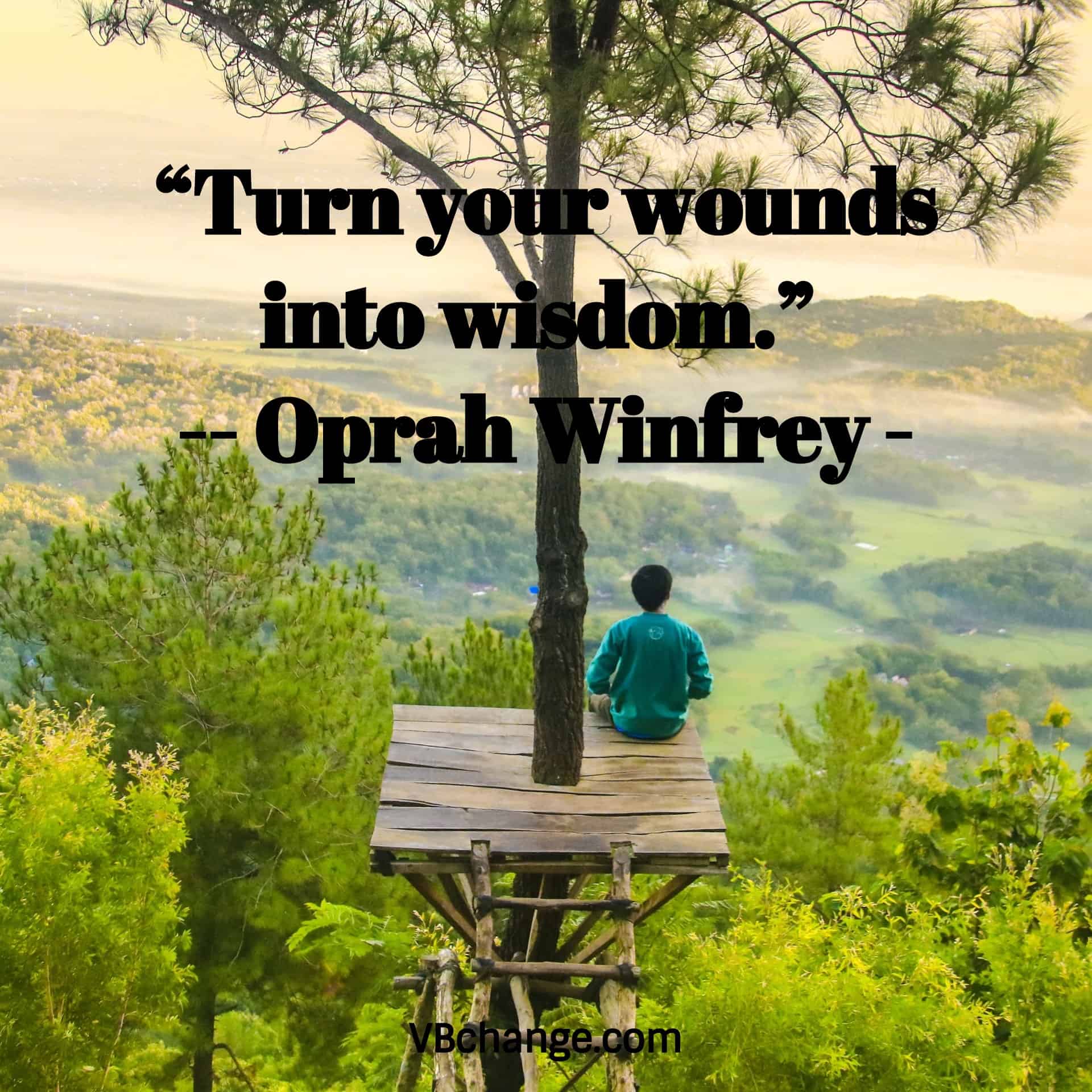 “Turn your wounds into wisdom.” 
- Oprah Winfrey