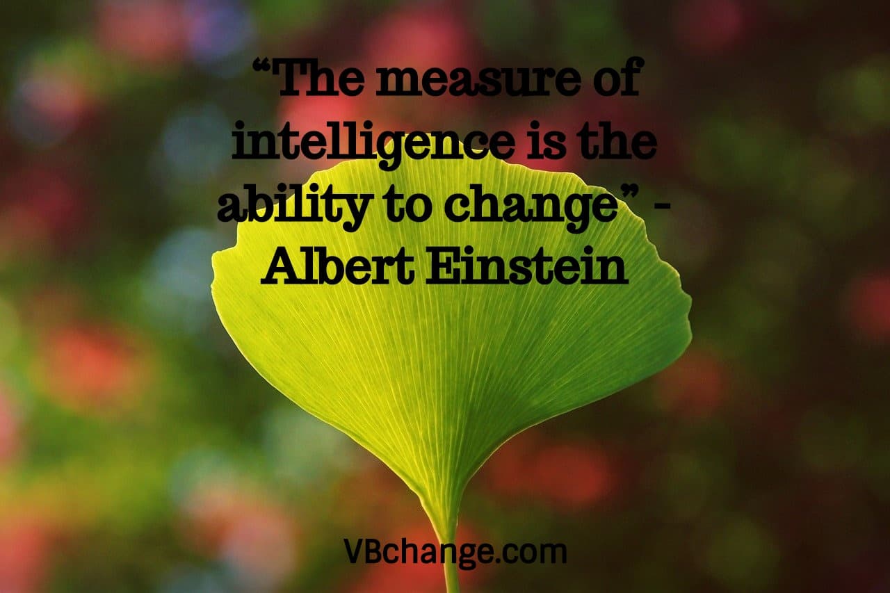 “The measure of intelligence is the ability to change” - Albert Einstein