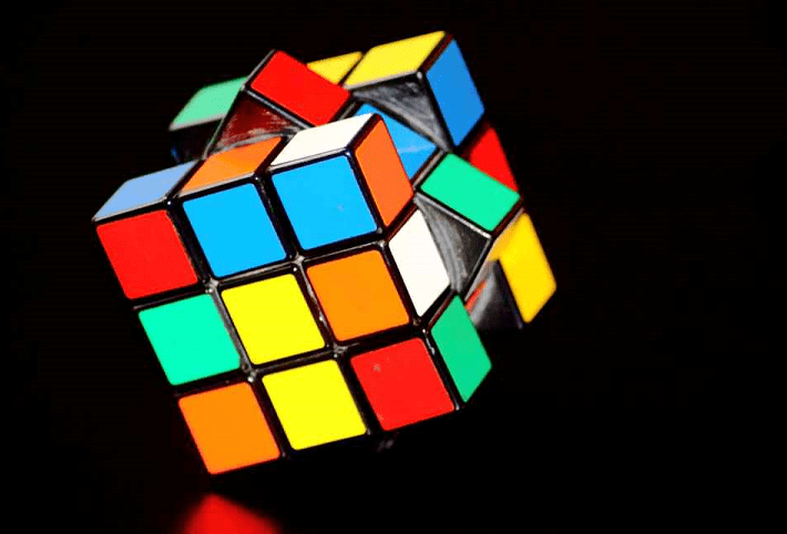 Shuffled Rubik's Cube with neuro linguistic programming
