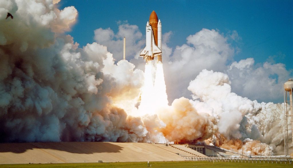 Challenger space shuttle launching your new life