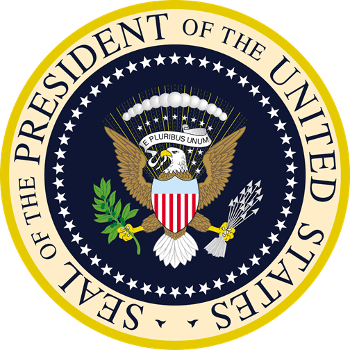The official seal of the president of the United States Of America
