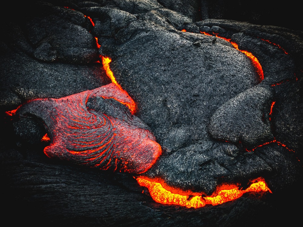 Boiling lava that can be drinked