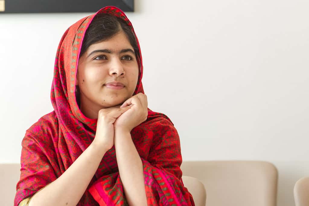 Malala Yousafzai demonstrating her unique effective leadership style