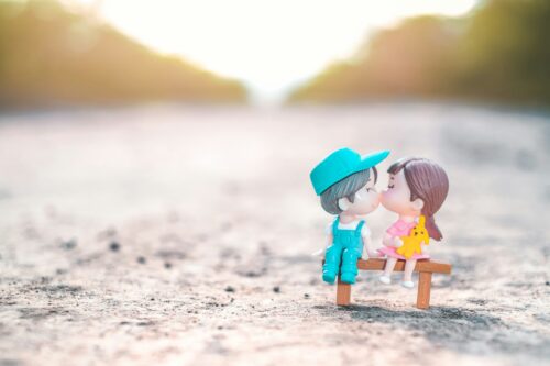 Cute toy couple kissing romantically and it's so cute to watch - 50 Best Cute Quotes